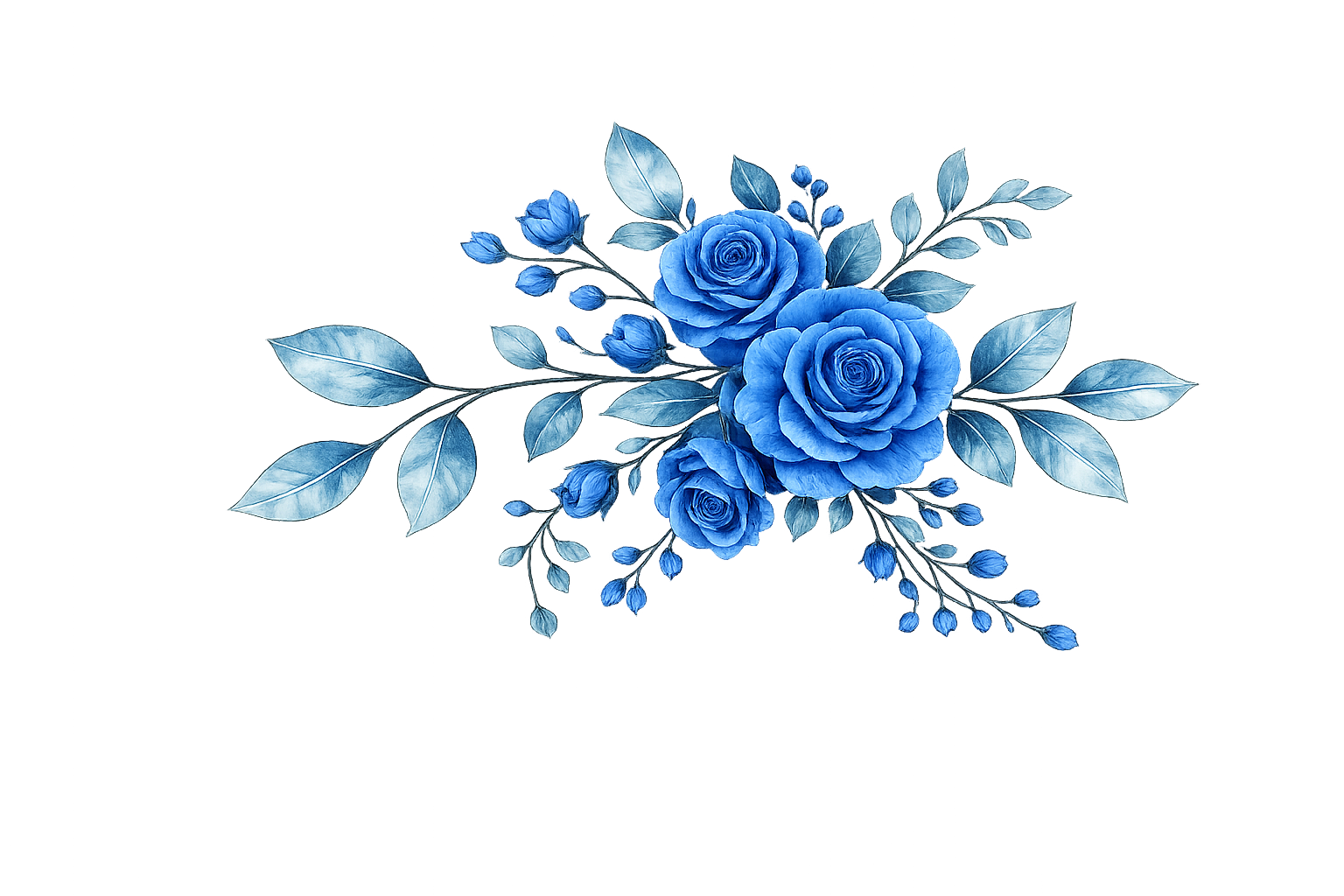 Watercolor floral arrangement